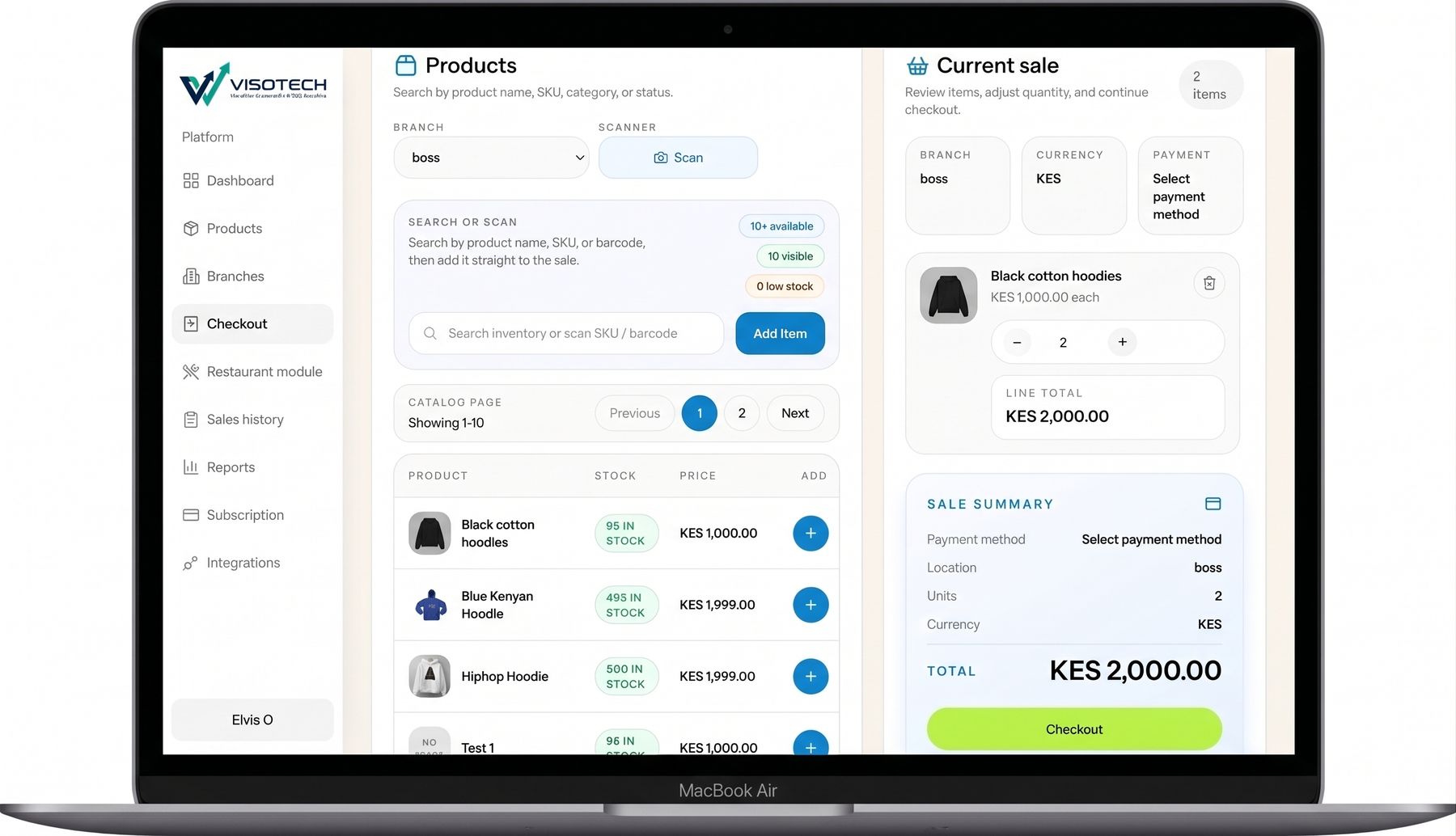 VisoTech desktop platform preview