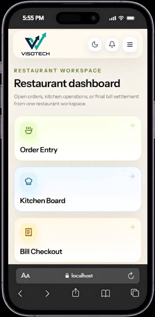 Manage orders clearly from the service desk.